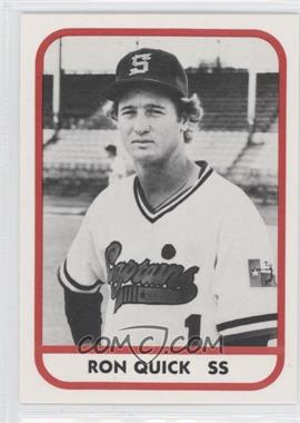 1981 TCMA Minor League - [Base] #120 - Ron Quick