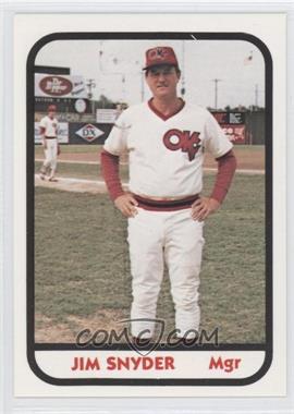 1981 TCMA Minor League - [Base] #998 - Jim Snyder