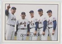 Gil Hodges, Yogi Berra, Eddie Yost, Rube Walker, Joe Pignatano