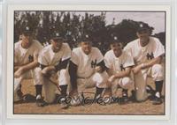 Jim Hegan, Wally Moses, Ralph Houk, Frank Crosetti, Johnny Sain