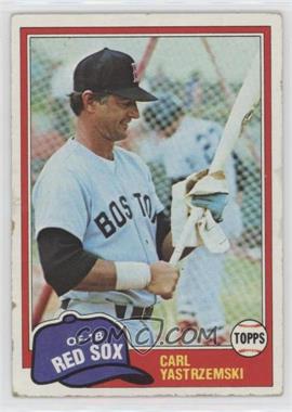 1981 Topps - [Base] #110 - Carl Yastrzemski