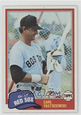 1981 Topps - [Base] #110 - Carl Yastrzemski