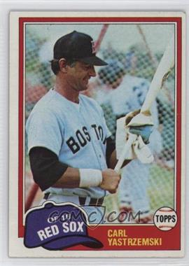 1981 Topps - [Base] #110 - Carl Yastrzemski [Good to VG‑EX]