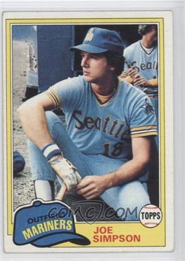 1981 Topps - [Base] #116 - Joe Simpson