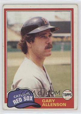 1981 Topps - [Base] #128 - Gary Allenson [Good to VG‑EX]