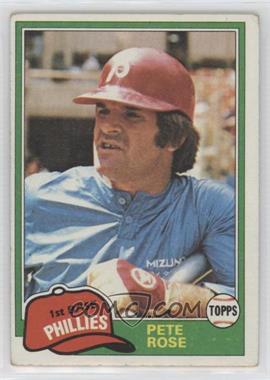 1981 Topps - [Base] #180 - Pete Rose [EX to NM]