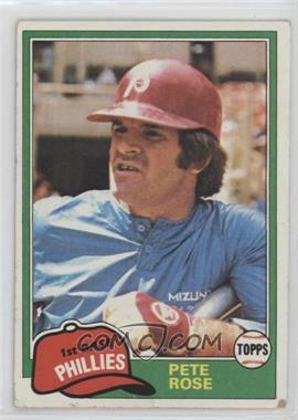 1981 Topps - [Base] #180 - Pete Rose [EX to NM]