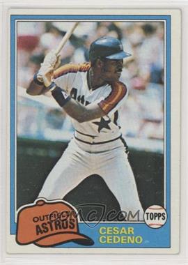 1981 Topps - [Base] #190 - Cesar Cedeno