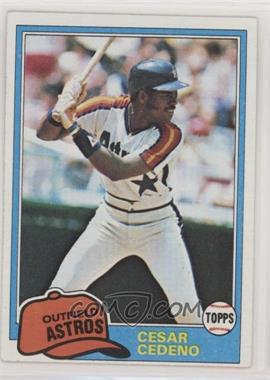 1981 Topps - [Base] #190 - Cesar Cedeno