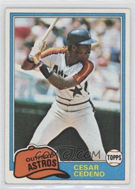 1981 Topps - [Base] #190 - Cesar Cedeno