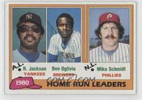 League Leaders - Reggie Jackson, Ben Oglivie, Mike Schmidt