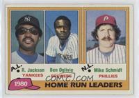 League Leaders - Reggie Jackson, Ben Oglivie, Mike Schmidt