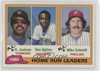 1981 Topps - [Base] #2 - League Leaders - Reggie Jackson, Ben Oglivie, Mike Schmidt