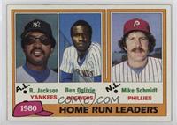 League Leaders - Reggie Jackson, Ben Oglivie, Mike Schmidt