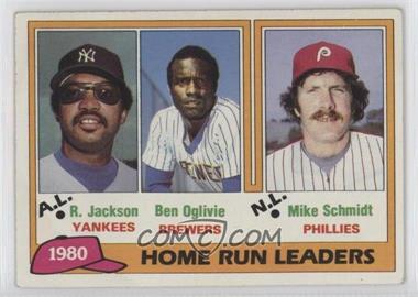 1981 Topps - [Base] #2 - League Leaders - Reggie Jackson, Ben Oglivie, Mike Schmidt