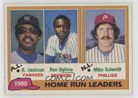 League Leaders - Reggie Jackson, Ben Oglivie, Mike Schmidt