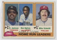 League Leaders - Reggie Jackson, Ben Oglivie, Mike Schmidt