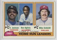 League Leaders - Reggie Jackson, Ben Oglivie, Mike Schmidt [Noted]