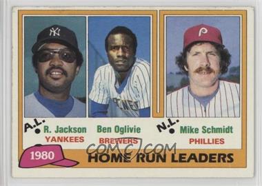 1981 Topps - [Base] #2 - League Leaders - Reggie Jackson, Ben Oglivie, Mike Schmidt [Noted]