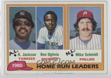 1981 Topps - [Base] #2 - League Leaders - Reggie Jackson, Ben Oglivie, Mike Schmidt