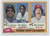 League Leaders - Reggie Jackson, Ben Oglivie, Mike Schmidt