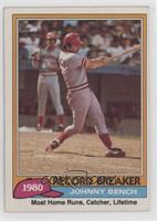 Record Breaker - Johnny Bench [EX to NM]