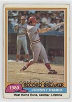 Record Breaker - Johnny Bench [Good to VG‑EX]