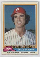 Record Breaker - Steve Carlton (Black Border Above Top Brown Line) [EX to&…