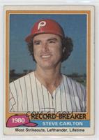 Record Breaker - Steve Carlton (Black Border Above Top Brown Line) [EX to&…