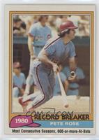 Record Breaker - Pete Rose (Mike Schmidt in Background)