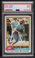 Record Breaker - Pete Rose (Mike Schmidt in Background) [PSA 9 MINT]