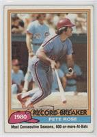 Record Breaker - Pete Rose (Mike Schmidt in Background) [Noted]