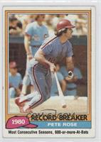 Record Breaker - Pete Rose (Mike Schmidt in Background)