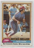 Record Breaker - Pete Rose (Mike Schmidt in Background) [Good to VG&#…