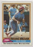 Record Breaker - Pete Rose (Mike Schmidt in Background)