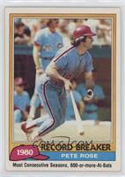 Record Breaker - Pete Rose (Mike Schmidt in Background) [EX to NM]