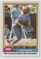 Record Breaker - Pete Rose (Mike Schmidt in Background)