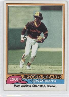 1981 Topps - [Base] #207 - Record Breaker - Ozzie Smith