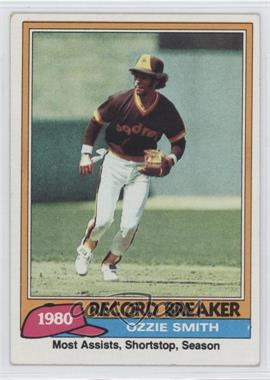 1981 Topps - [Base] #207 - Record Breaker - Ozzie Smith