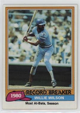 1981 Topps - [Base] #208 - Record Breaker - Willie Wilson