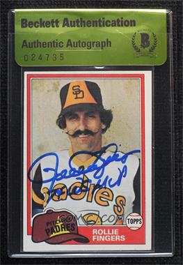 1981 Topps - [Base] #229 - Rollie Fingers [BAS Authentic]