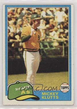 1981 Topps - [Base] #232 - Mickey Klutts