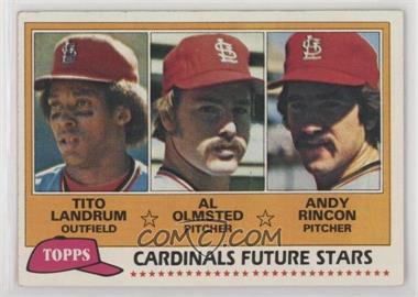 1981 Topps - [Base] #244 - Future Stars - Tito Landrum, Al Olmsted, Andy Rincon [EX to NM]