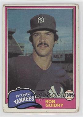 1981 Topps - [Base] #250 - Ron Guidry [Good to VG‑EX]
