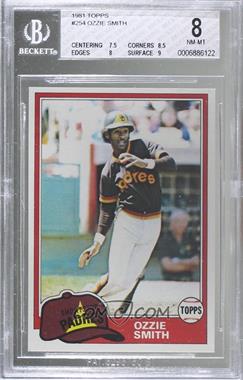 1981 Topps - [Base] #254 - Ozzie Smith [BGS 8 NM‑MT]