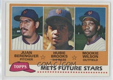 1981 Topps - [Base] #259 - Future Stars - Juan Berenguer, Hubie Brooks, Mookie Wilson