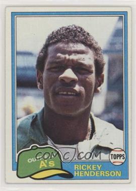 1981 Topps - [Base] #261 - Rickey Henderson