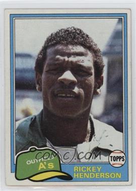 1981 Topps - [Base] #261 - Rickey Henderson