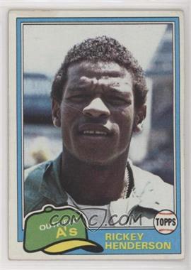 1981 Topps - [Base] #261 - Rickey Henderson [COMC RCR Poor]