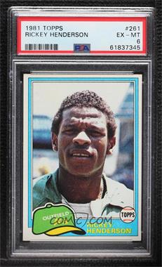 1981 Topps - [Base] #261 - Rickey Henderson [PSA 6 EX‑MT]